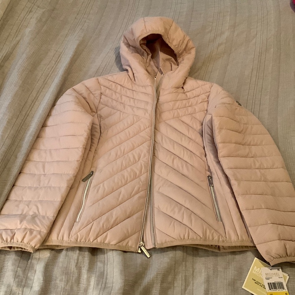 MICHAEL KORS, Blush Pink, Exclusive, Puffer Jacket